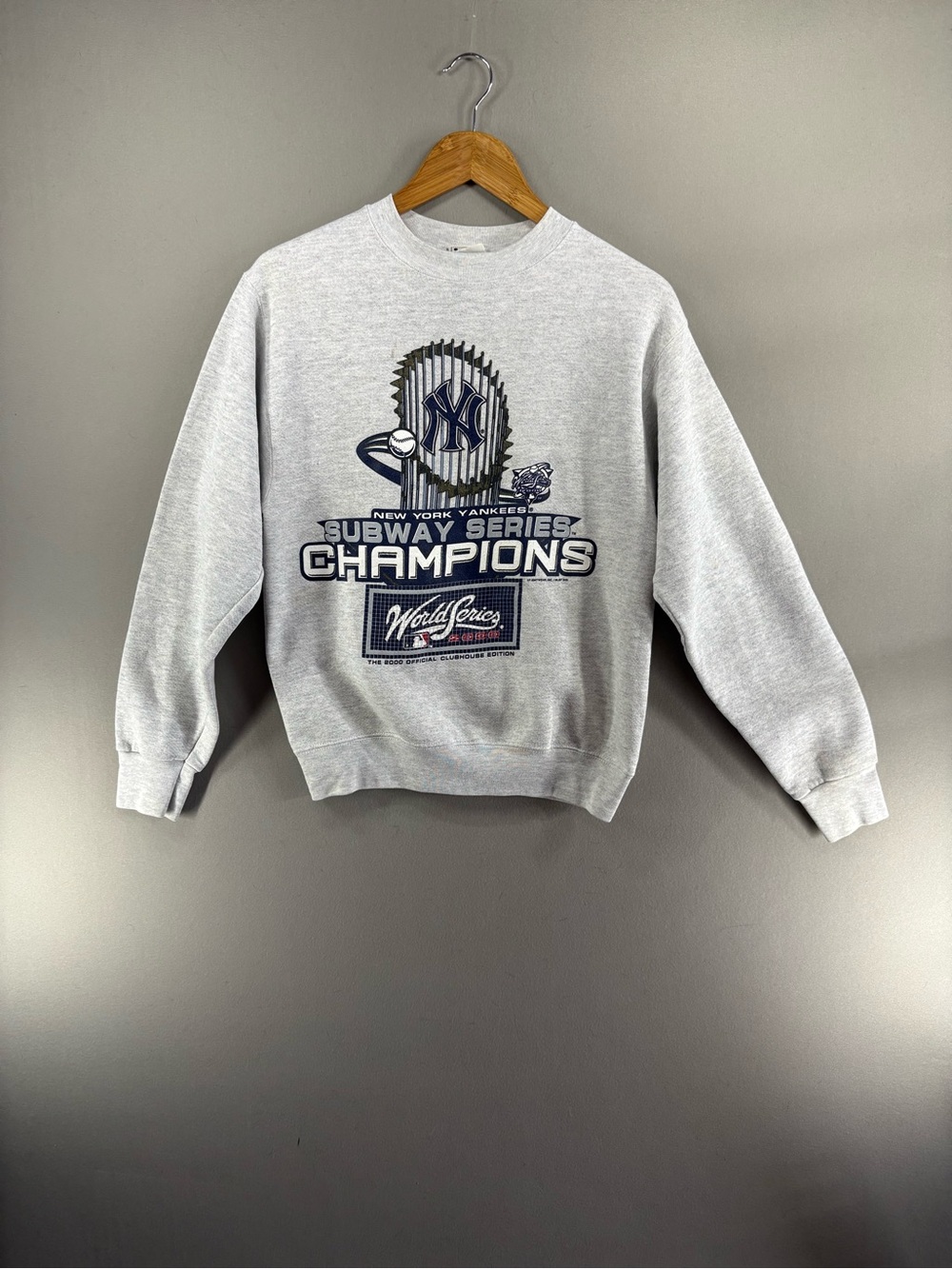 2000 New York Yankees Subway World Series Champions LEE Sport Sweatshirt Youth L